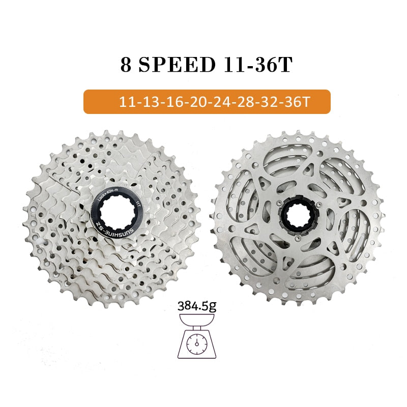 Sunshine Mountain Bike 8 9 10 11 12 Speed Velocidade Bicycle Cassette MTB Freewheel Sprocket 36T 40T 42T 46T 50T 52T for SHIMANO