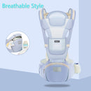 Ergonomic Baby Carrier Infant Baby Hipseat Carrier Front Facing Ergonomic Kangaroo Baby Wrap Sling for Baby Travel