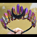 Witch accessories jewelry moon wicca wizard crown headband dark blue black headband gift