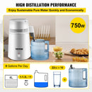 VEVOR Pure Water Distiller Stainless Steel 4L Dental Distilled Water Machine Filter Medical Labs Electric Distillation Purifier