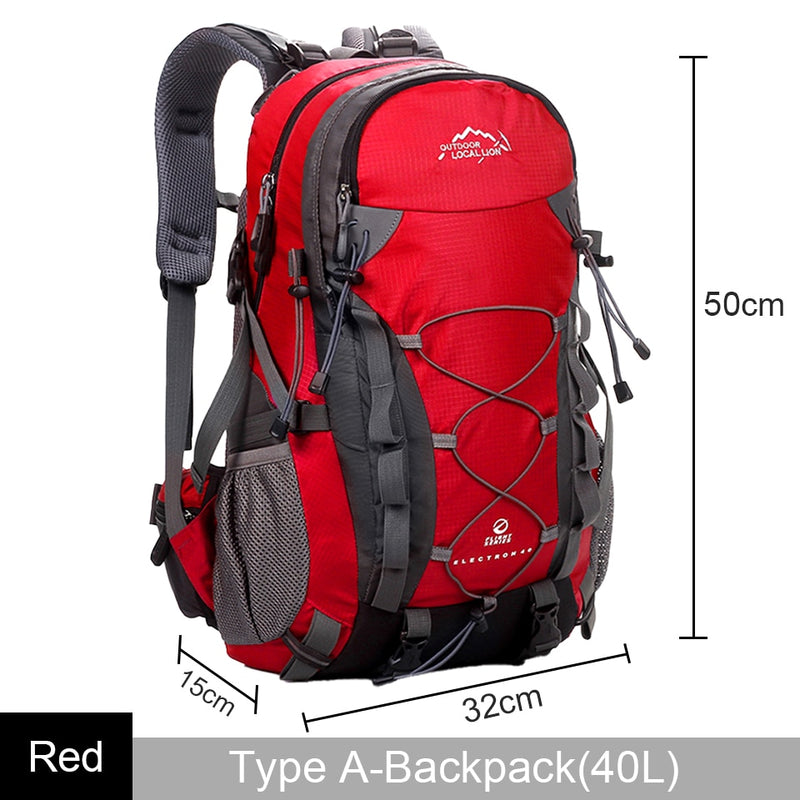 1 Uds bolsa de deporte al aire libre LOCAL LION 40L mochilas bolsa de viaje hombres mochila impermeable mochila