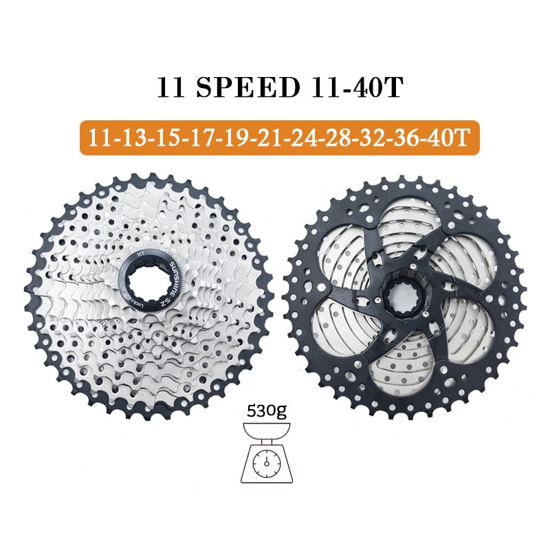 Sunshine bicicleta de montaña 8 9 10 11 12 velocidades Velocidade bicicleta Cassette MTB rueda libre piñón 36T 40T 42T 46T 50T 52T para SHIMANO