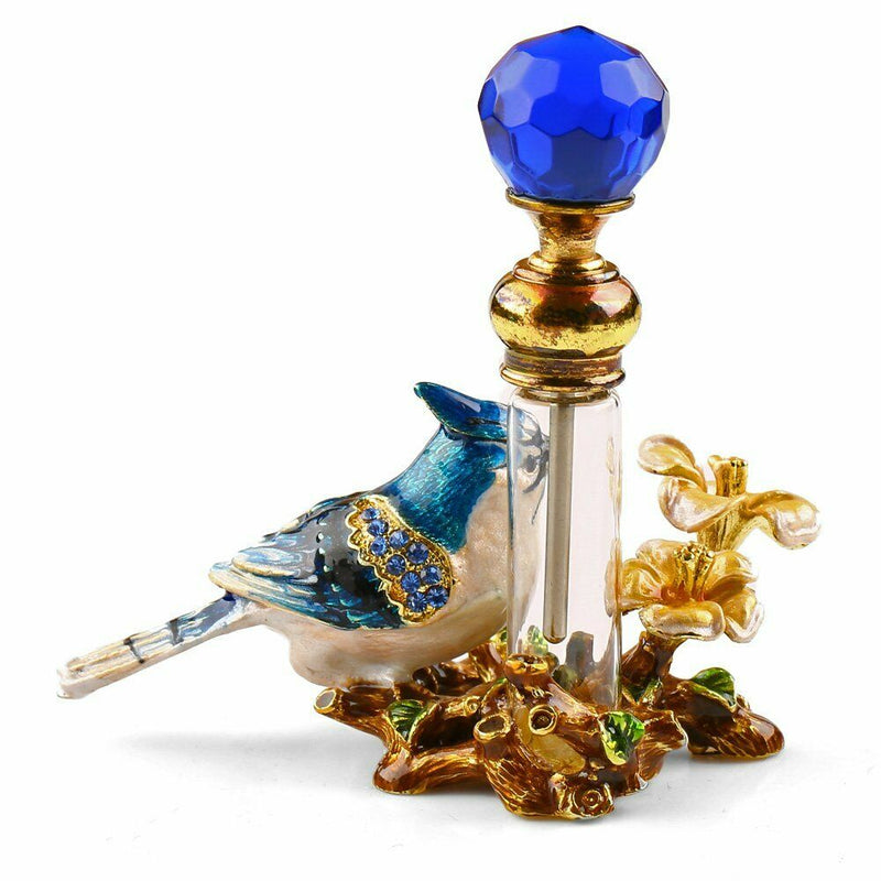 Ancient Arab Empty Perfume Bottle Antique Crystal Metal Bottle Dripper Home Decor Lady&