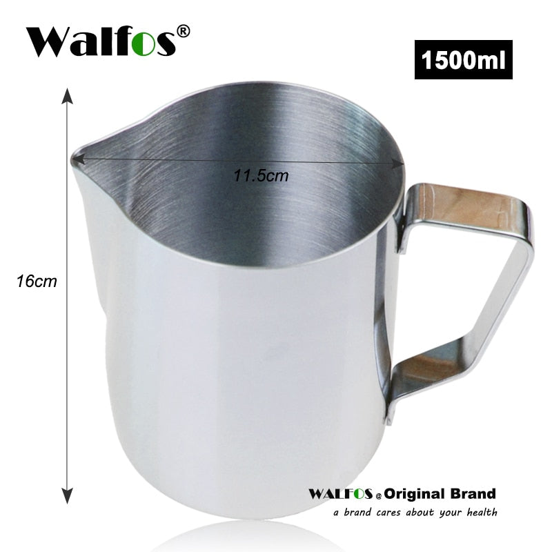 Style Espresso Coffee Milk Mugs Cup Pots Jug Handle Craft Coffee Garland Cup Latte Jug Thickened Stainless Steel