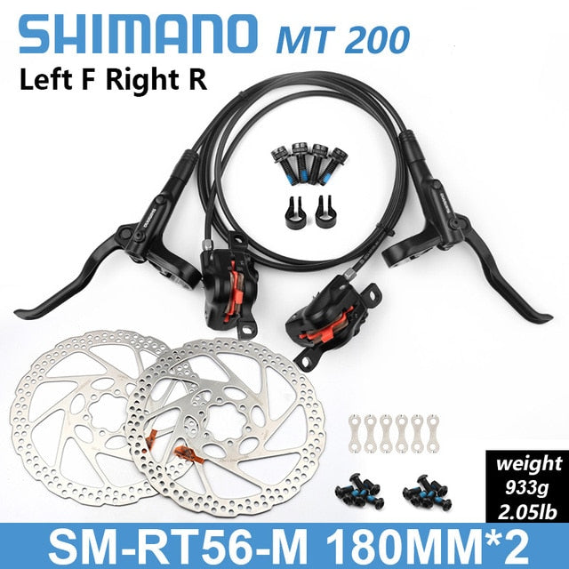 Shimano BR BL MT200 freno de bicicleta MTB freno de disco hidráulico 750/800/1350/1450/1500mm frenos de abrazadera de montaña actualizado MT315