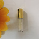 1.2ML Rose Gold ,DIY Plastic Elegant Liquid Lipstick Container,Round mini lipgloss sample bottle