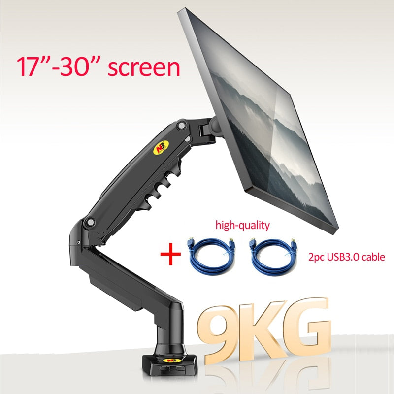 2019 NEU NB F80 Desktop17-27" LCD LED Monitorhalter Arm Gasfeder Vollbewegliche Gasfeder Flexi TV-Halterung Belastbar 2-9 kg