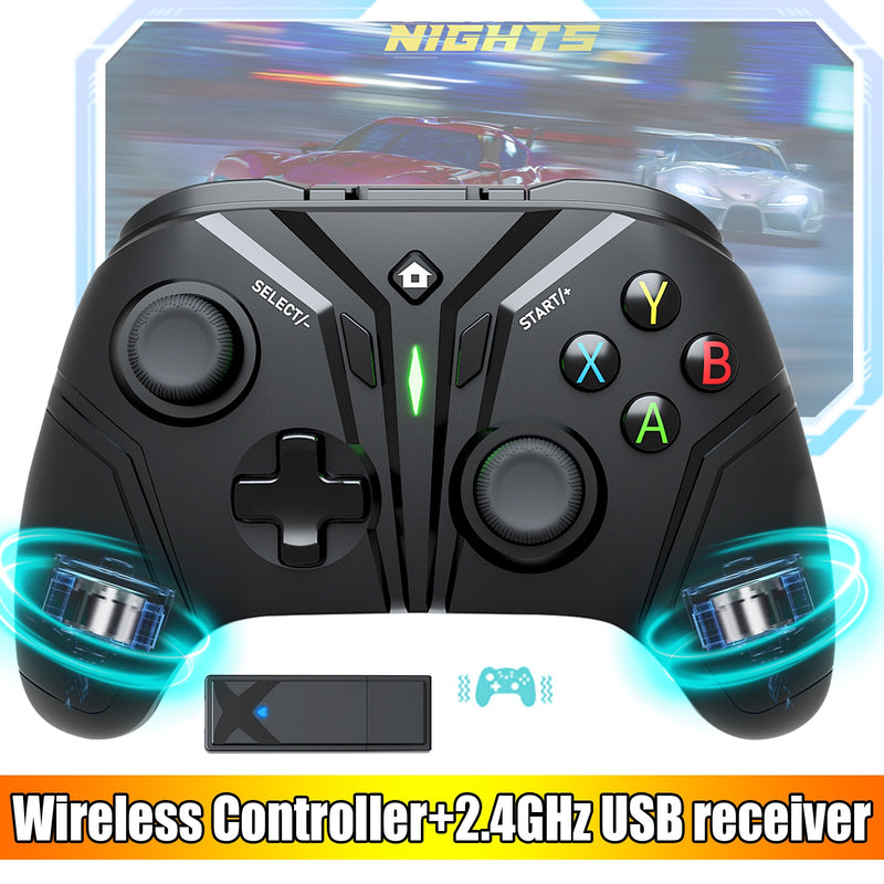 Bonadget For Nintendo Switch Pro+2.4G Wireless Gamepad For Windows 7/8/10/IOS/Android Joystick Controller Support Wireless