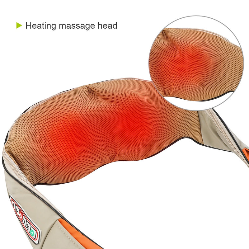 Electrical Massage Shiatsu Back Shoulder Body Neck Massager Multifunctional Shawl Infrared Heated Kneading Car/Home Massager