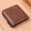 2022 Fashion Men's Genuine Leather Wallet RFID Anti Theft Male Business Card Holder Man Money Bag Purse Zipper Wallet for Men
