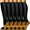 5/6 pares de calcetines de compresión para hombres y mujeres, recuperación de la circulación, venas varicosas, enfermería, viajes, correr, senderismo, calcetines deportivos