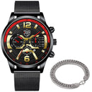 Luxus Herren Armbänder Uhren Mode Männer Edelstahl Mesh Gürtel Quarzuhr Business Casual Male Clock relogio masculino