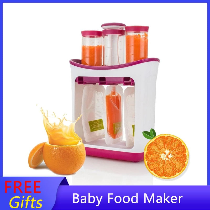 New Baby Feeding Product Newborn Food Maker Portable Kleinkind Infantino Squeeze Pouches babycook Fruit Juice Station For 0-6 Ages
