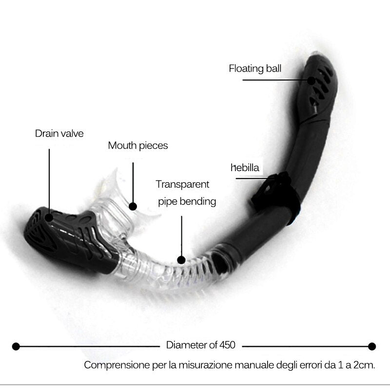 Professional Snorkel Diving Mask and Snorkels Goggles Glasses Diving Swimming Easy Breath Tube Set Snorkel Mask