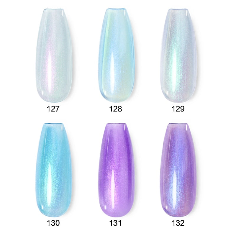Beautilux Glitter Nail Gel Polish Kit 6pcs/set x10ml Mermaid Platinum Rainbow Chameleon Semi Permanent Nails Art Varnish Lot