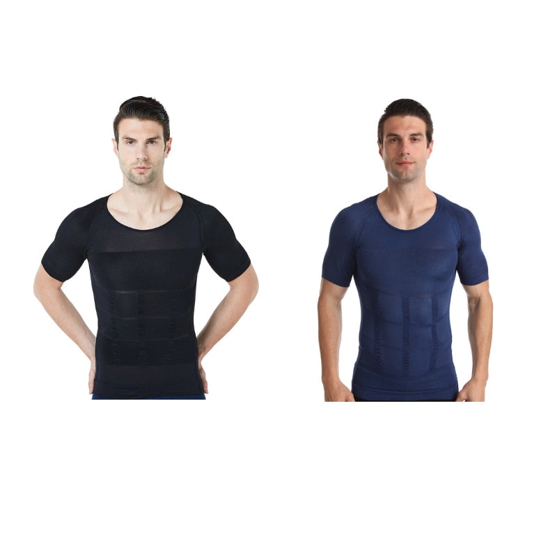 2021 Herren Shapewear Cooling T-Shirt Compression Body Shaper