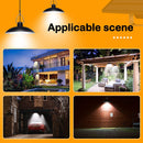 IP65 Waterproof Double Head Solar Pendant Light Outdoor Indoor Solar Lamp With Cable Suitable for courtyard, garden, indoor etc,