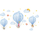 Hot Air Balloons Wall Stickers DIY Cartoon Clouds Wall Decals for Kids Rooms Baby Bedroom Kindergarten Nursery Home Decoration