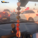 Sunligoo Reiki Healing 7 Chakra piedra preciosa caída con borla meditación espiritual ventana coche Feng Shui adorno colgante decoración del hogar