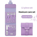 12/16Pcs Nail Clipper Set Nail Cutter Scissors Nail Polishing Stainless Steel Pedicure Trimmer Folding Storage Bag Manicure Tool