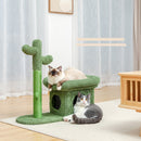 Cactus Cat Tree Cat Tower con Sisal Scratching Post Board para gatos de interior Cat Condo Kitty Play House con Perch Basket Toy