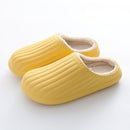 Waterproof Indoor Slippers Women Men Winter Home Floor Shoes Warm Plush Removable Insole Lovers Kitchen Working Slipper SH472