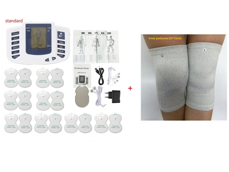 JR-309A Electric Tens Muscle Stimulator Digital Muscle Therapy Full Body Massage Relax 16pads Pulse Ems Acupuncture Health Care