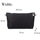 Nylon Bag Insert Organizer with Zipper Pockets Soft Light Perfect Purse Organizer To Keep Everything Neat Bolsa De Maquiagem