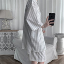 Summer Men Shorts Set Matching Shirts Letter Striped Lightweight Tracksuit Man Short Sleeve Elastic Waist Oversize Suit Clothing