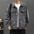 2022 Denim Jacket Men Hole Retro Motorcyle Basic Coat Streetwear Hip Hop Bomber Jacket Cowboy Men's Jean Jacket Chaqueta Hombre