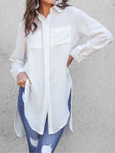 Tunics Women Shirts Celmia  Summer Vintage Leopard Print 2022 Long Blouses Elegant Long Sleeves Office Tops Casual Loose Blusas