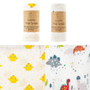 Kangobaby #My Soft Life# Brightly Colorful Flower And Leaf 2pcs Set Muslin Swaddle Blanket