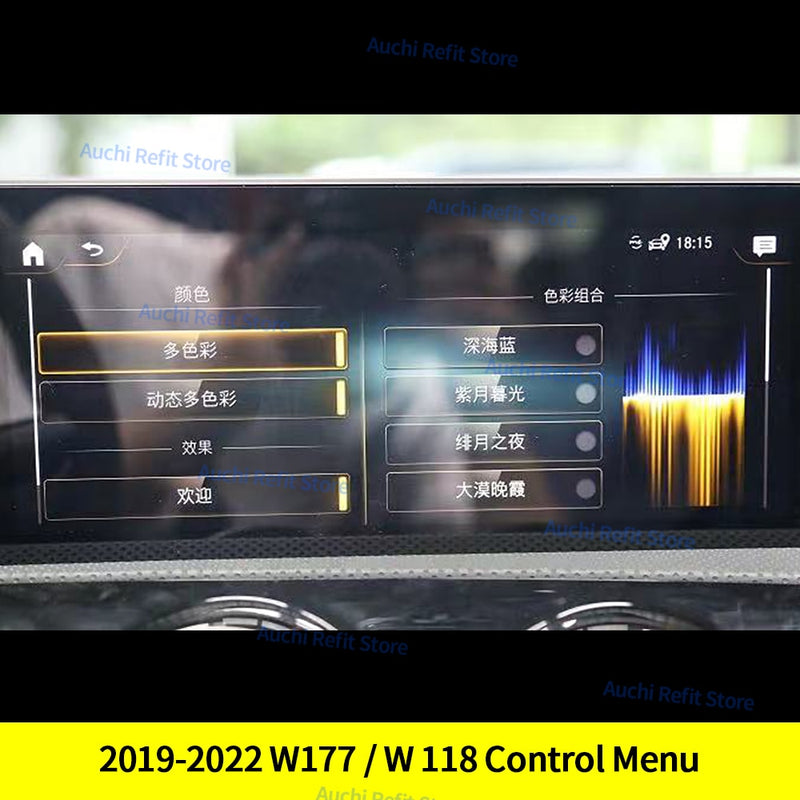 OBD For Mercedes-Benz A/B/C/GLC/CLA/GLA/V Class W176 W177 W246 W205 X253 W156 W117 W447 Ambient Light Function Menu Activation