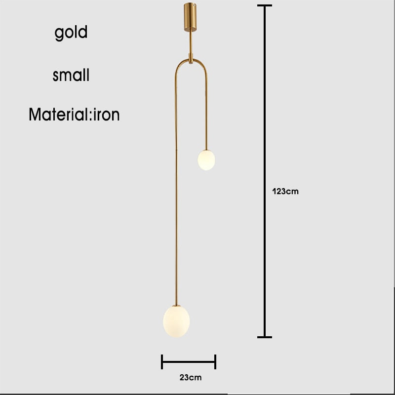 Modern Glass Ball Pendant Lighting For Bedroom/Hotel Nordic Gold Pendant Lamp /Hanging Lights Art Deco Pendant Lamp Home Indoor