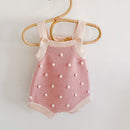 Baby-Strickspielanzug, niedlicher Overall, Neugeborenes, Mädchen, Jungen, Kleidung, Baby, Mädchen, Junge, ärmellos, Overall, Kleinkind, Strick-Strampler