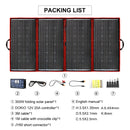 Dokio 300W 18V Flexible Foldable Solar Panel Hiqh Quality Portable Solar Panel China For Camping/Boat/RV/Travel/Home/Car