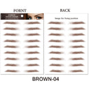 6D Eyebrows Sticker Water Transfer Hair-like Eye Brow Tattoo Stickers Long Lasting False Eyebrow Enhancers Eye Brow Cosmetics
