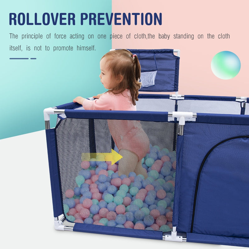 Baby Playpen For Children Ball Pool Park Foldable Safety Barrier For 0-6 Years Baby Playground Activity Play Pen Supplies