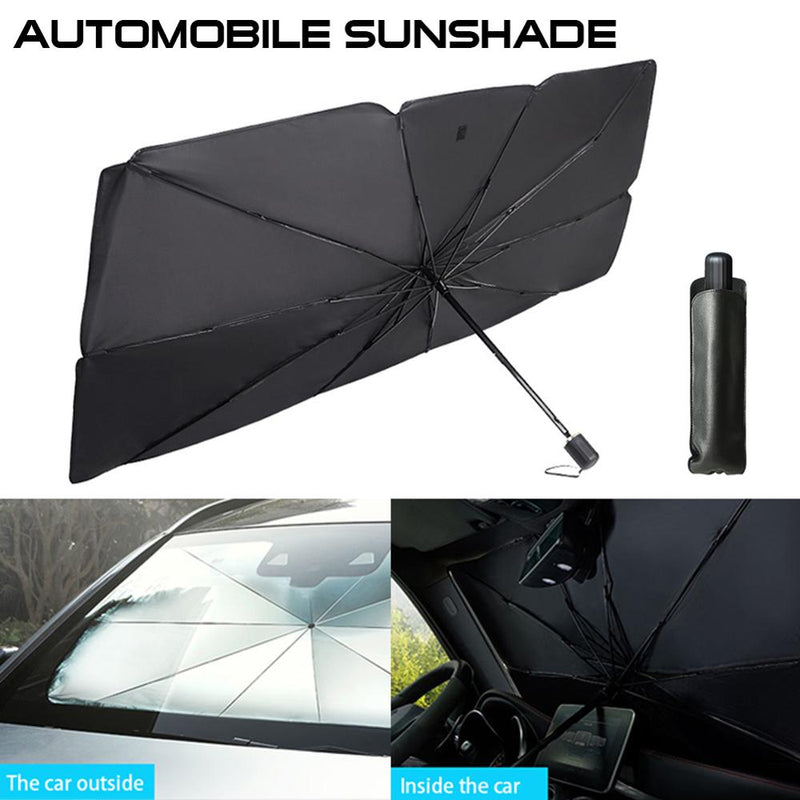 Kfz-Innenraum Auto-Sonnenschirm Auto-Windschutzscheiben-Abdeckung UV-Schutz Sonnenschutz Frontscheiben-Innenschutz Klappbarer Regenschirm