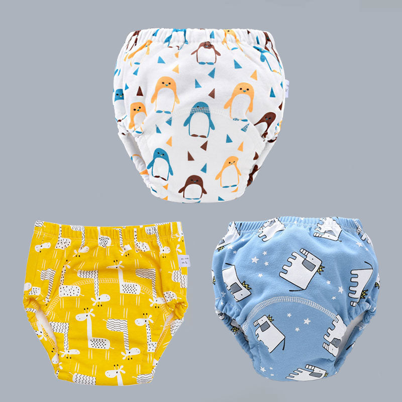 Baby Reusable Diapers Panties Potty Training Pants For Children Ecological Cloth Diaper Washable Toilet Toddler Kid Cotton Nappy