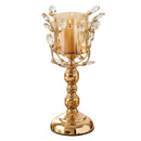 Golden Candle Holder Metal Candlestick Festival Wedding Dining Table Decoration Candle Accessory Desktop Candlesticks Home Decor