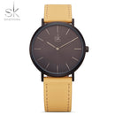 Shengke Brand New Fashion Simple Style Top Famous Luxury Brand Quartz Watch Women Leather Watches Reloj Mujer Zegarek Damski