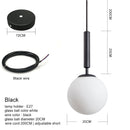 Lámpara colgante moderna lujosa bola de cristal dorada pantalla luces colgantes accesorios para comedor dormitorio decoración iluminación