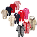 Baby ClothesWinter Cap Hats Baby Sweaters Baby Rompers Thick Cotton Outfit Newborn Jumpsuit for Children Baby Costume