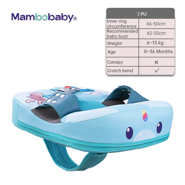 Mambobaby Baby Float Waist Swimming Rings Kids Non-inflatable Buoy Infant Swim Ring Swim Trainer Beach Pool Accessories Toys