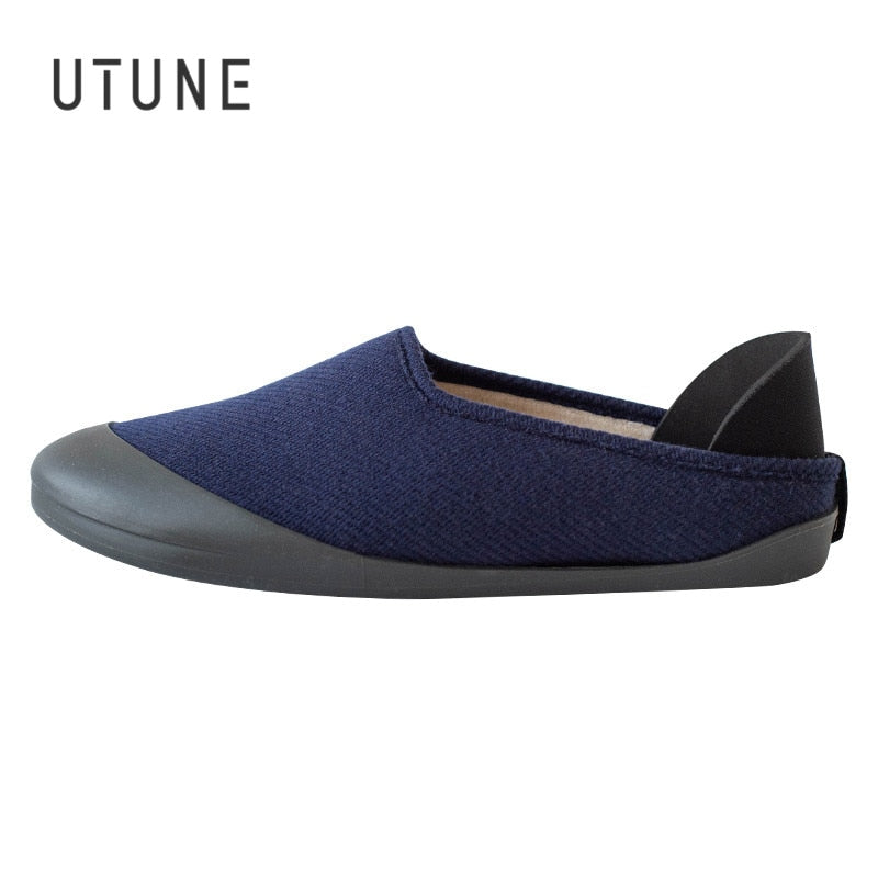 UTUNE Slippers with Removable Sole House shoes silent waterproof slippers for walking Dual-purpose shoes flats shoes TPR EVA