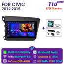 Vtopek 9" 4G Carplay DSP 2din Android 11.0 Car Radio Multimidia Video Player Navigation GPS For HONDA CIVIC 2012-2015 Head Unit