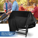 Grillabdeckung für den Außenbereich, staubdicht, Weber Heavy Duty Grillabdeckung, Regenschutzabdeckung für den Außenbereich, runder Grill, schwarz