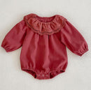 Cute Autumn Winter Infant Baby Girls Bowknot Rompers Clothing Kids Girl Long Sleeve Knit Rompers Clothes