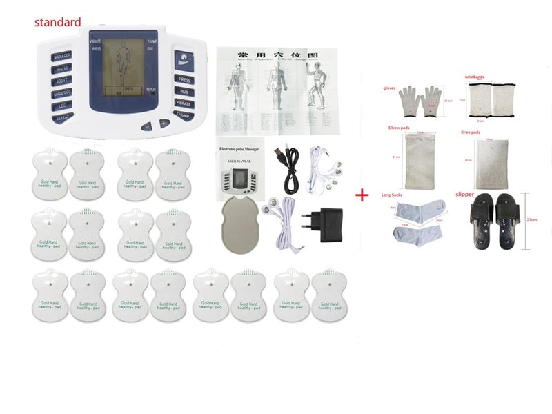 JR-309A Elektrischer Tens-Muskelstimulator Digitale Muskeltherapie Ganzkörpermassage Relax 16pads Puls Ems Akupunktur Gesundheitspflege